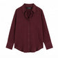 Burgundy Button-Down Shirt
