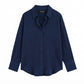 Navy Blue Button-Down Shirt