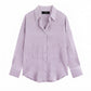 Lavender button-down Shirt