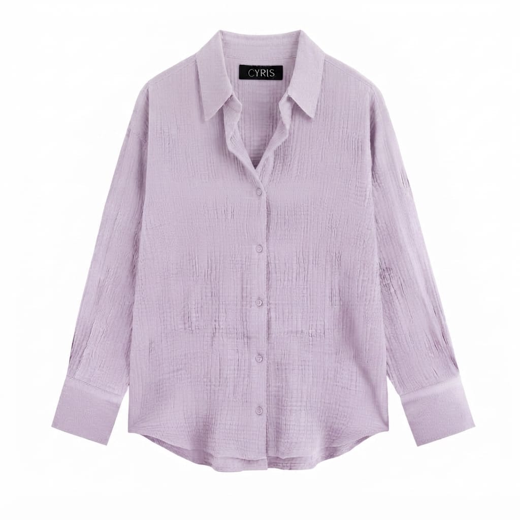 Lavender button-down Shirt