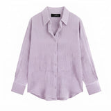 Lavender button-down Shirt