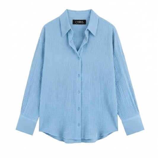 Sky blue Button-Down Shirt