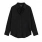 Black Button-Down Shirt