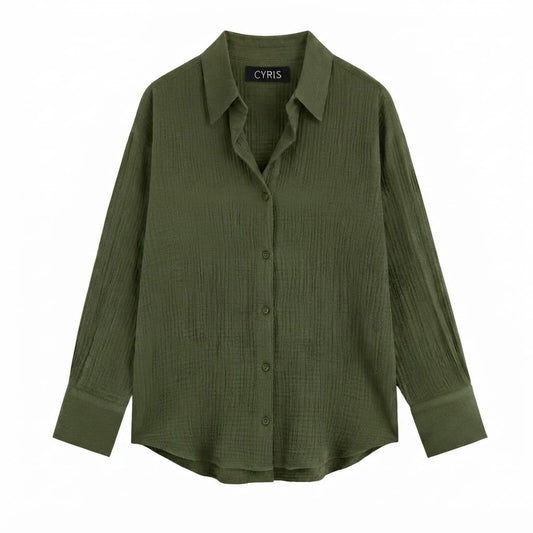 Olive green button-down Shirt