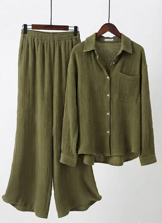 Olive green Co-Ord Set