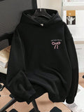 Find Inner Peace Ribbon Hoodie - Black