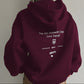 Maroon Hoodie with Back Print Graphic