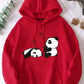 Red Panda Hoodie – Cozy Fleece Winter Hoodie for Men & Women