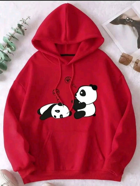 Red Panda Hoodie – Cozy Fleece Winter Hoodie for Men & Women