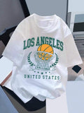 LA Slam Dunk Tee – Athletic Style White