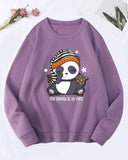Cozy Panda Purple Sweatshirt
