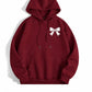 Burgundy Bow Hoodie – Cute & Cozy